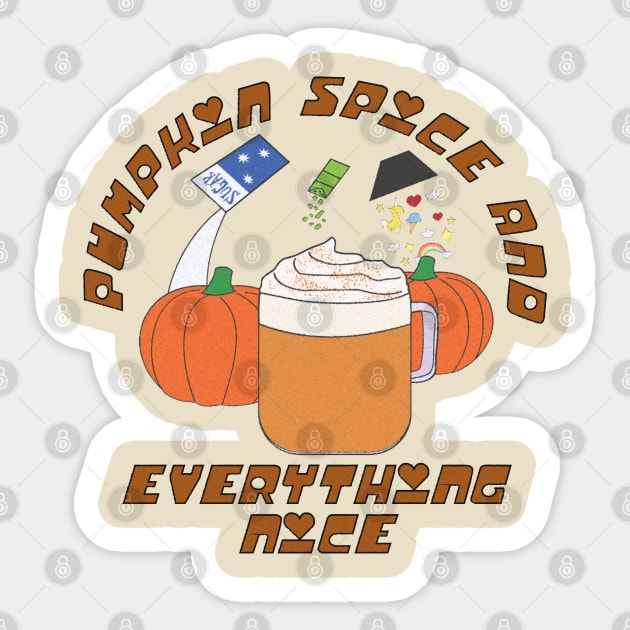 Pumpkin Spice Latte Sticker by Brunaesmanhott0